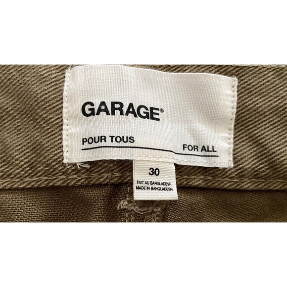 Garage For All Cargo Pant Unisex Mens Womens Size 30 Green Inclusive Skater - Picture 9 of 11